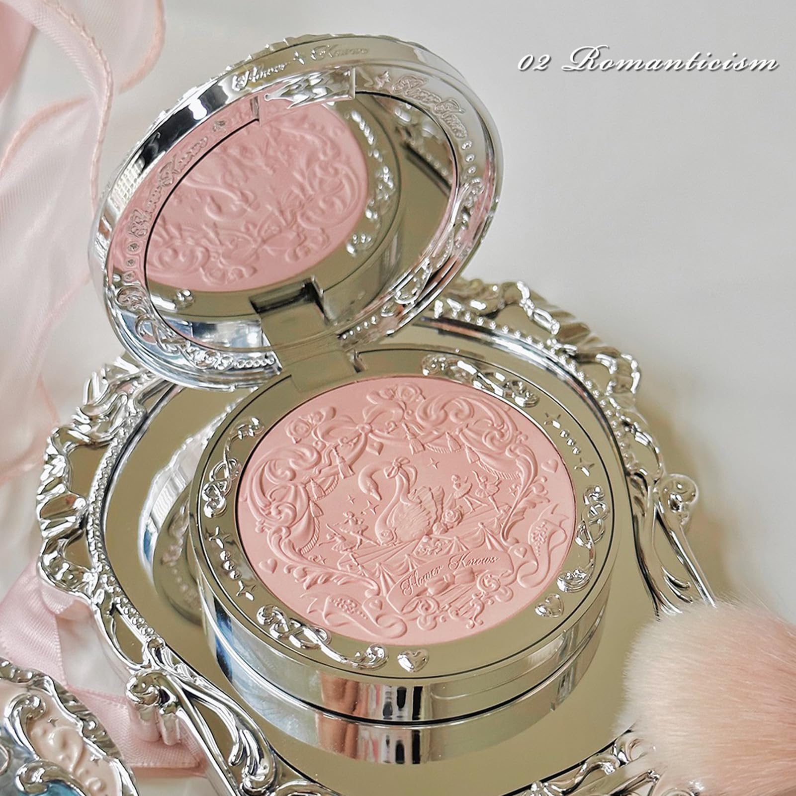 Flower Knows Swan Ballet Embossed Blush