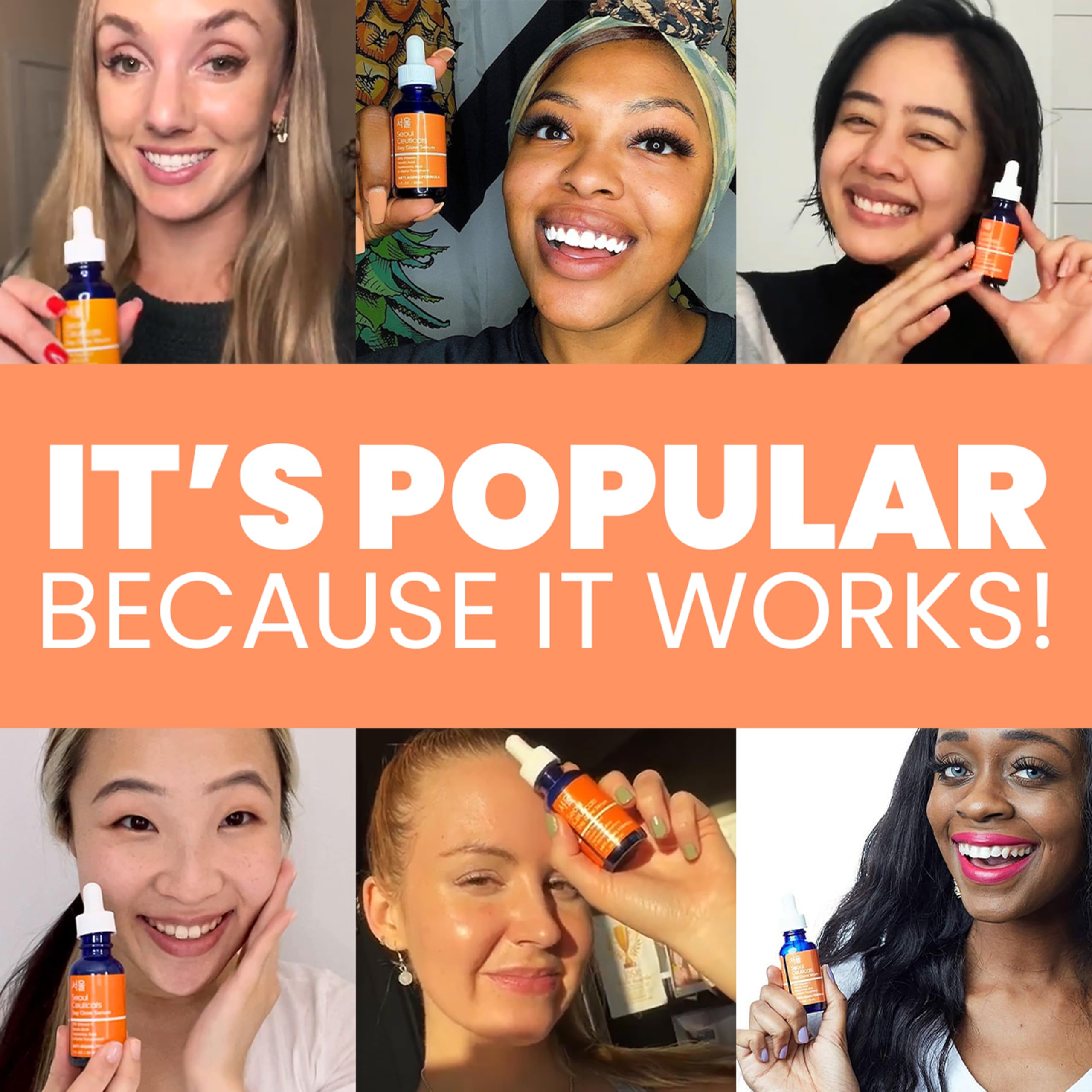 SeoulCeuticals PDRN Serum Salmon DNA Vitamin C Serum – Korean Skincare Anti Aging PDNR Skin Repair Booster – K Beauty Skin Care for Face 1oz