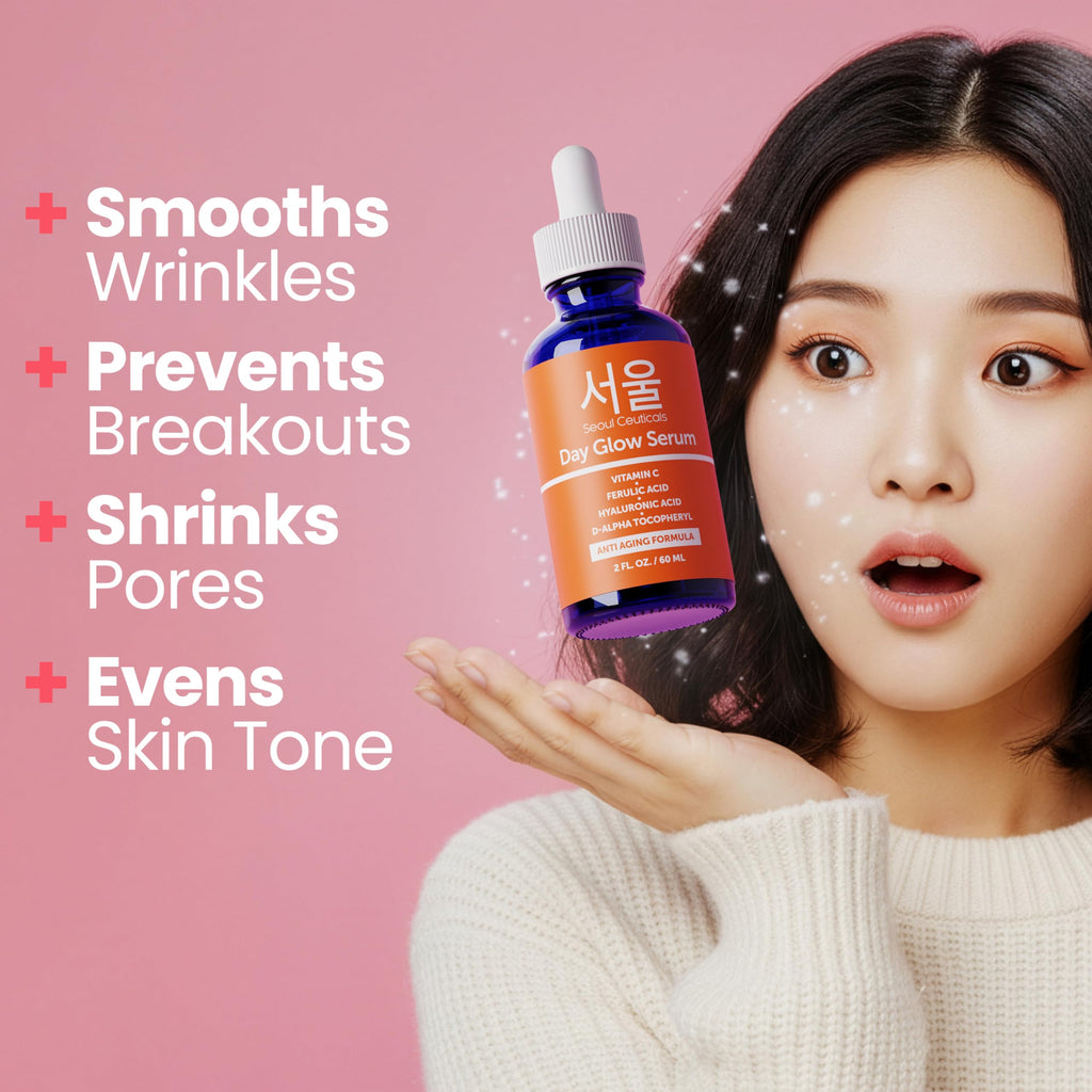 SeoulCeuticals PDRN Serum Salmon DNA Vitamin C Serum – Korean Skincare Anti Aging PDNR Skin Repair Booster – K Beauty Skin Care for Face 1oz