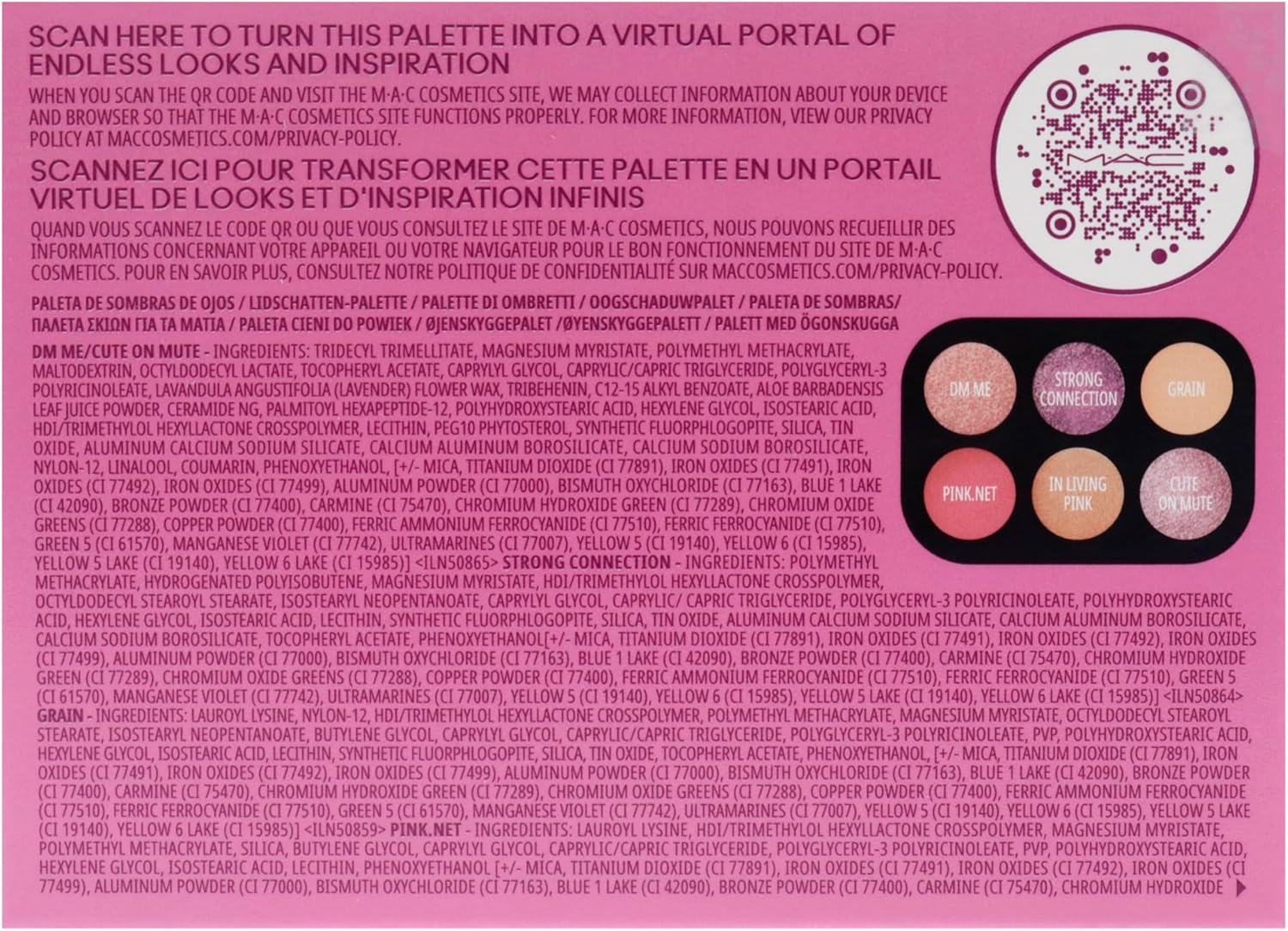 MAC Connect In Colour Eye Shadow Palette - Rose Lens by MAC