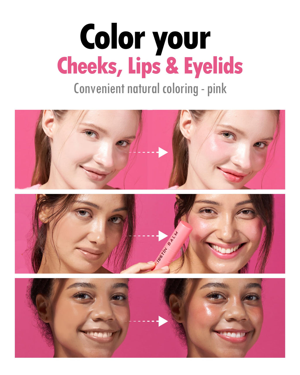 KAHI Wrinkle Bounce Multi Balm Stick | PDRN Collagen Wrinkle Stick | Korean Skin Care |All-in-One Hydrating Lip Balm Eye Cream Neck Cream Make Up Base & Face Mist Moisture Balm