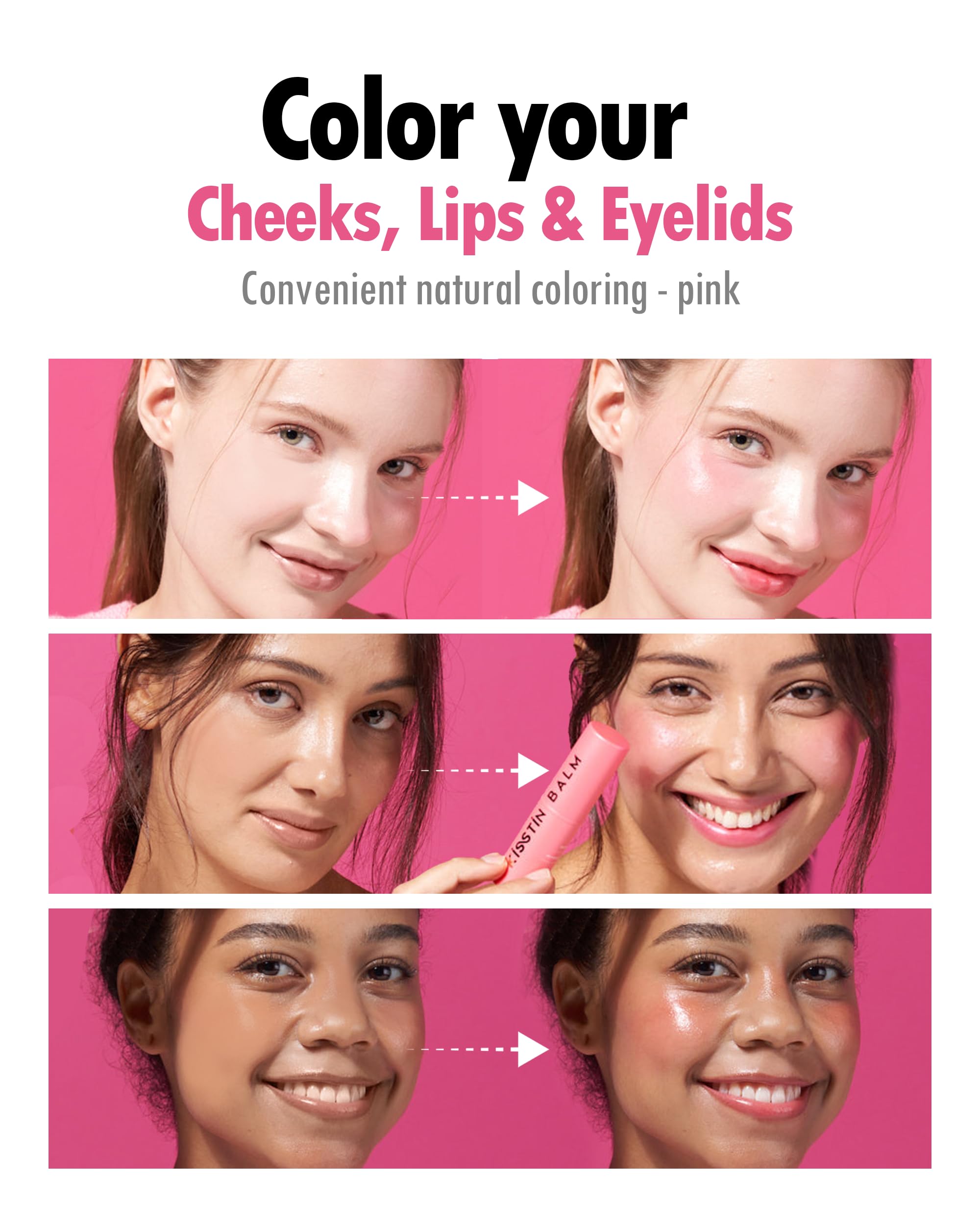 KAHI Wrinkle Bounce Multi Balm Stick | PDRN Collagen Wrinkle Stick | Korean Skin Care |All-in-One Hydrating Lip Balm Eye Cream Neck Cream Make Up Base & Face Mist Moisture Balm