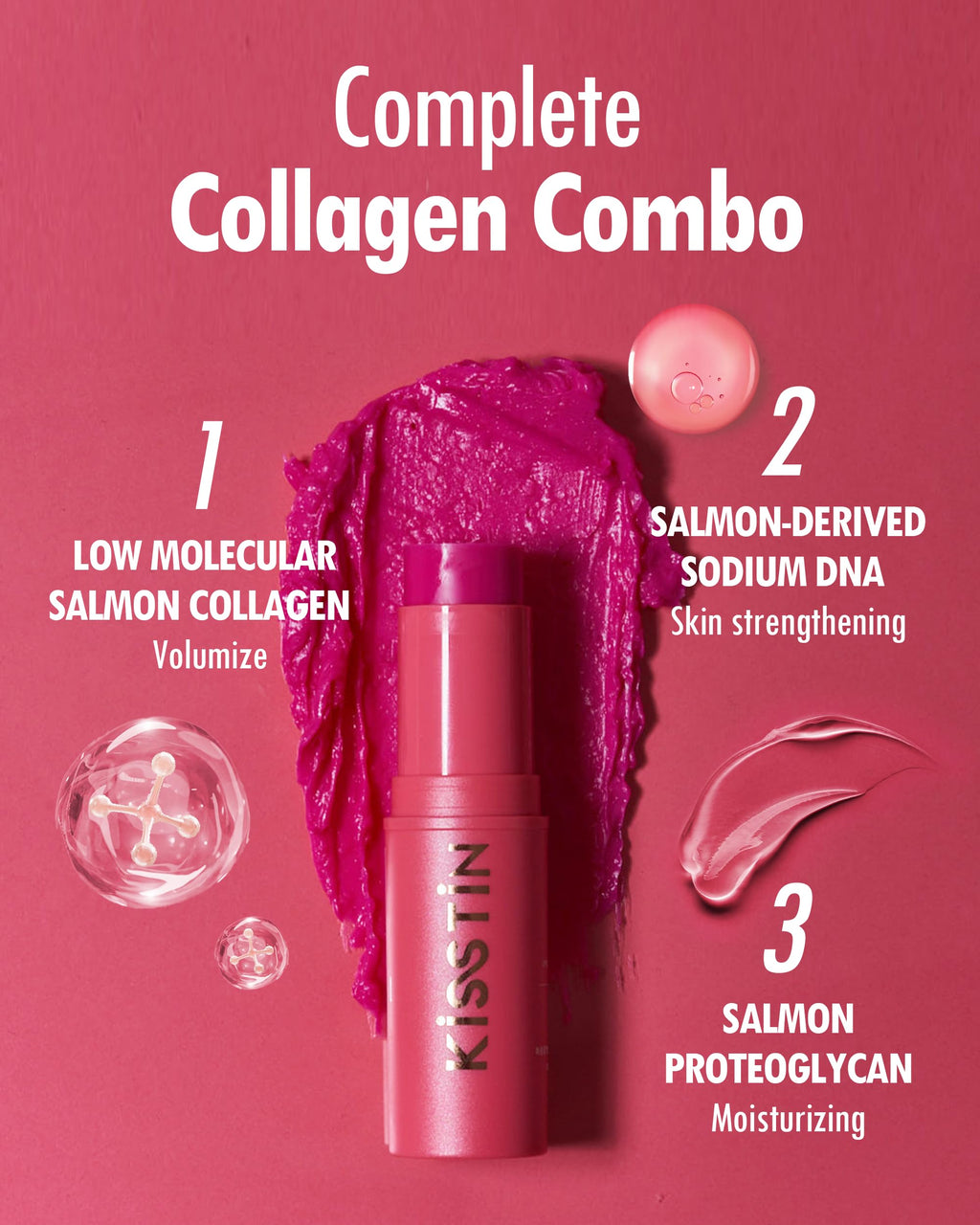 KAHI Wrinkle Bounce Multi Balm Stick | PDRN Collagen Wrinkle Stick | Korean Skin Care |All-in-One Hydrating Lip Balm Eye Cream Neck Cream Make Up Base & Face Mist Moisture Balm