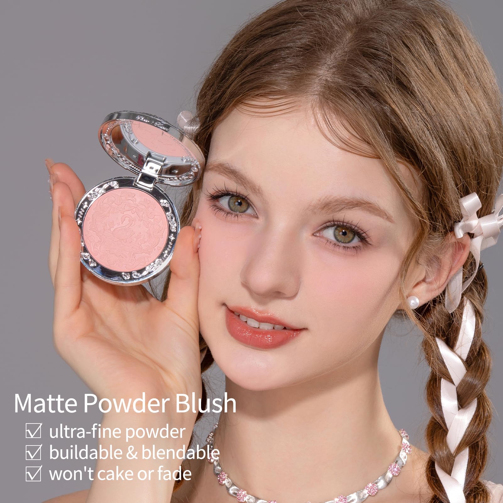 Flower Knows Swan Ballet Embossed Blush
