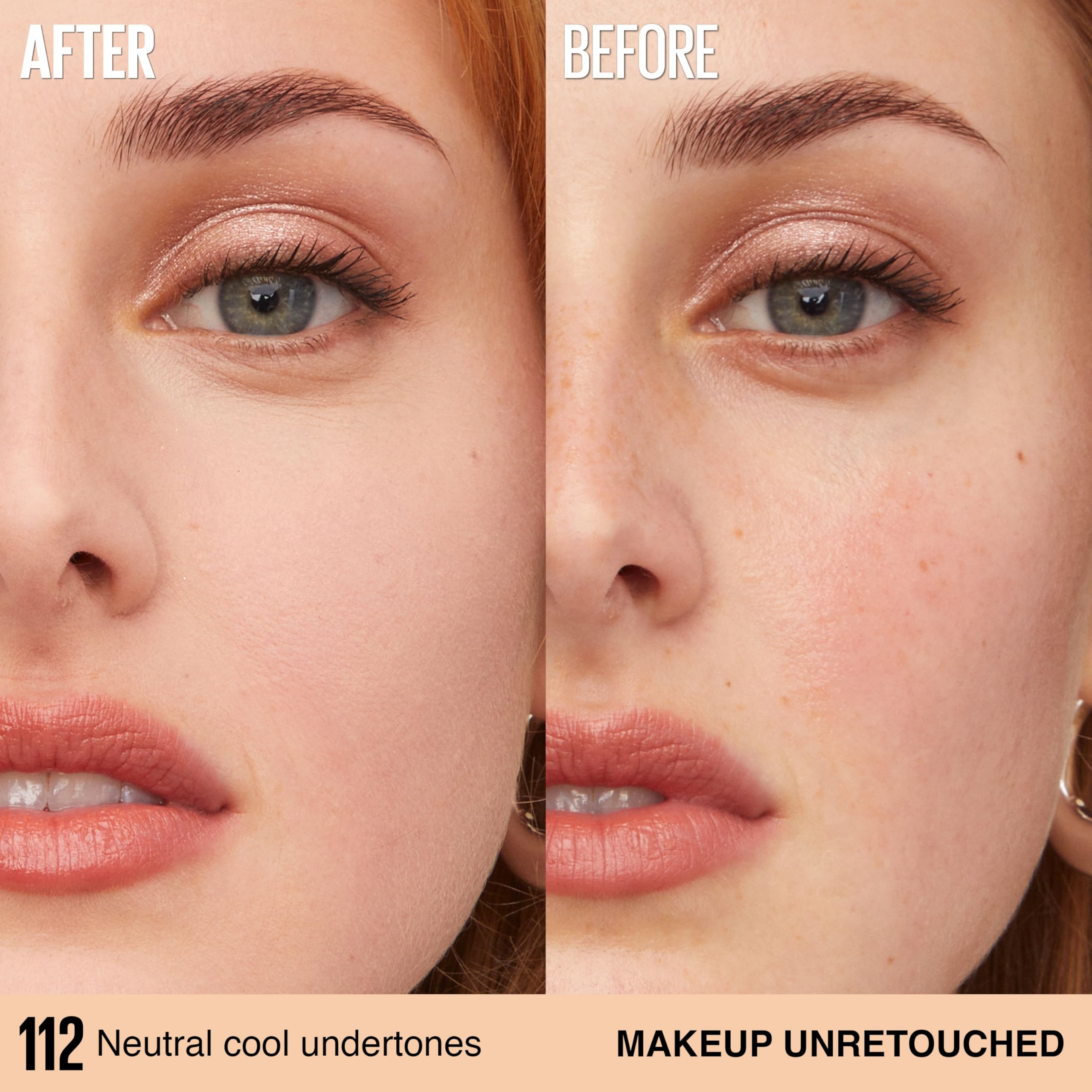 Maybelline New York Super Stay Lumi Matte Foundation, Up to 30H Wear, Luminous Matte, Buildable Coverage, Amino Acids, 112, 30 ml