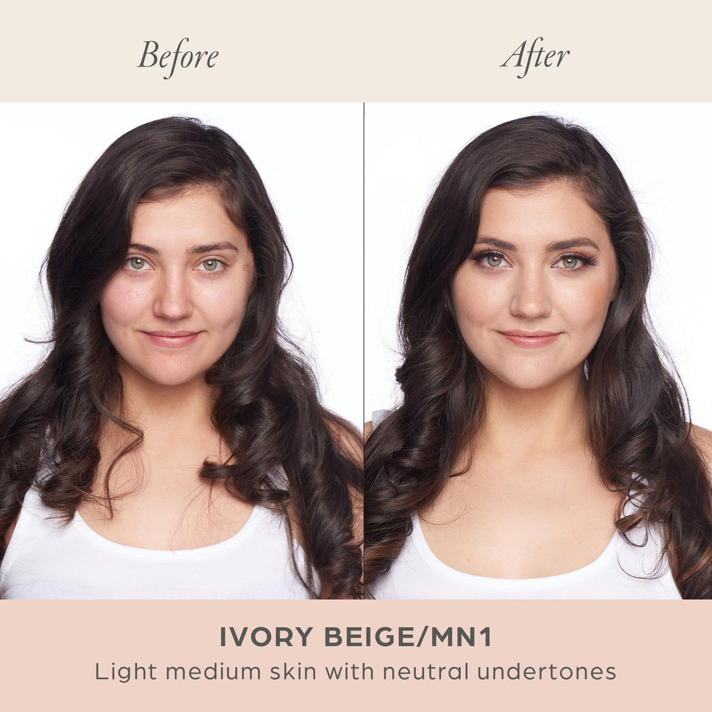 PÜR MINERALS 4-in-1 Love Your Selfie Longwear Foundation & Concealer Full Coverage Liquid Foundation, Hydrating Formula, Cruelty Free