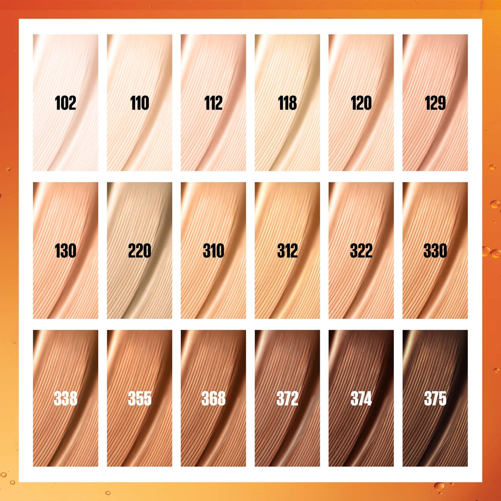 Maybelline New York Super Stay Up To 24H Tint Foundation, Bright Skin-Like Coverage, Infused with Vitamin C, Brightens Skin Instantly and Overtime, Shade: 120, 30 ml