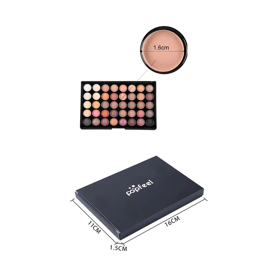 40 Colors Glitter Eyeshadow Palette Matte Waterproof Long Lasting Pressed Powder Cosmetics Kit Fashion Women Eye Makeup palette