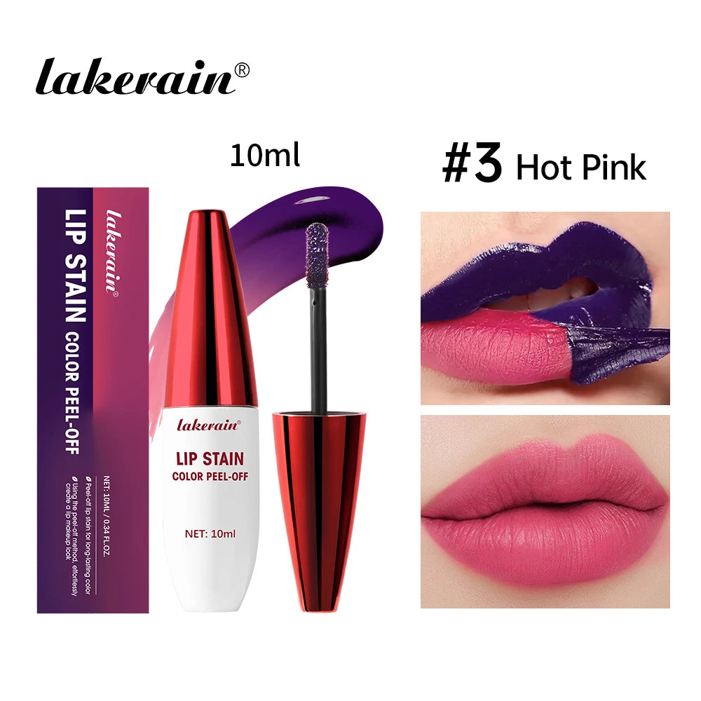 Lip Stain Peel Off 24 Hours Water Resistant Lipstick Makeup Liquid Lipstick Matte Lipstick for Lips Stick Free