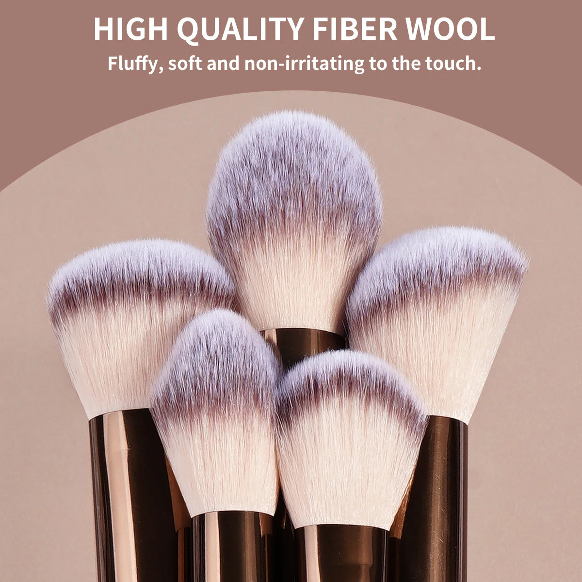 13pcs Makeup Brush Set Foundation Concealer Powder Eyeshadow Blush Brush & Kabuki Blending Brush.