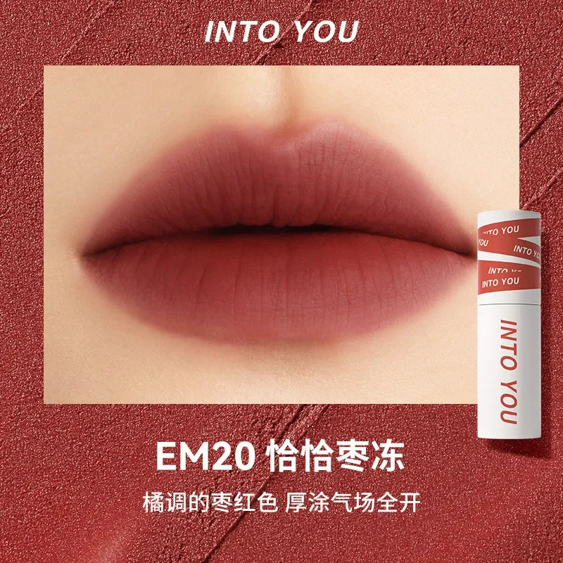 INTO YOU LIP MUD The Female Protagonist's Lips And Cheeks Are Dual Purpose Misted Face Mouth And Red Lip Beauty Cosmetics