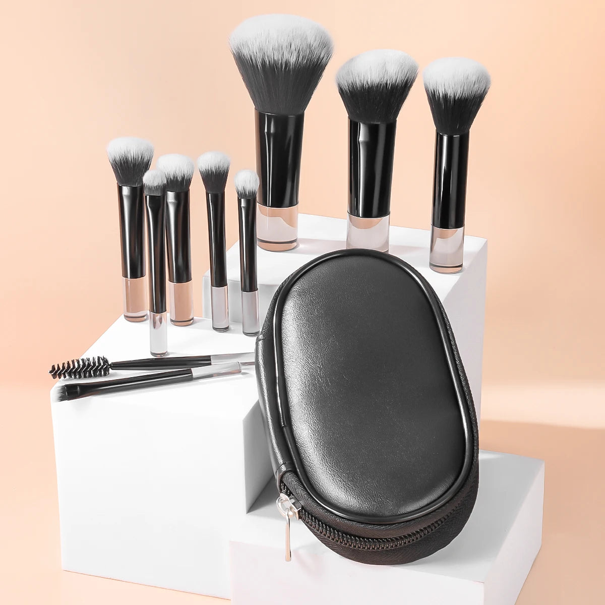 Makeup Brush Sets,10pcs mini with bag multifunctional