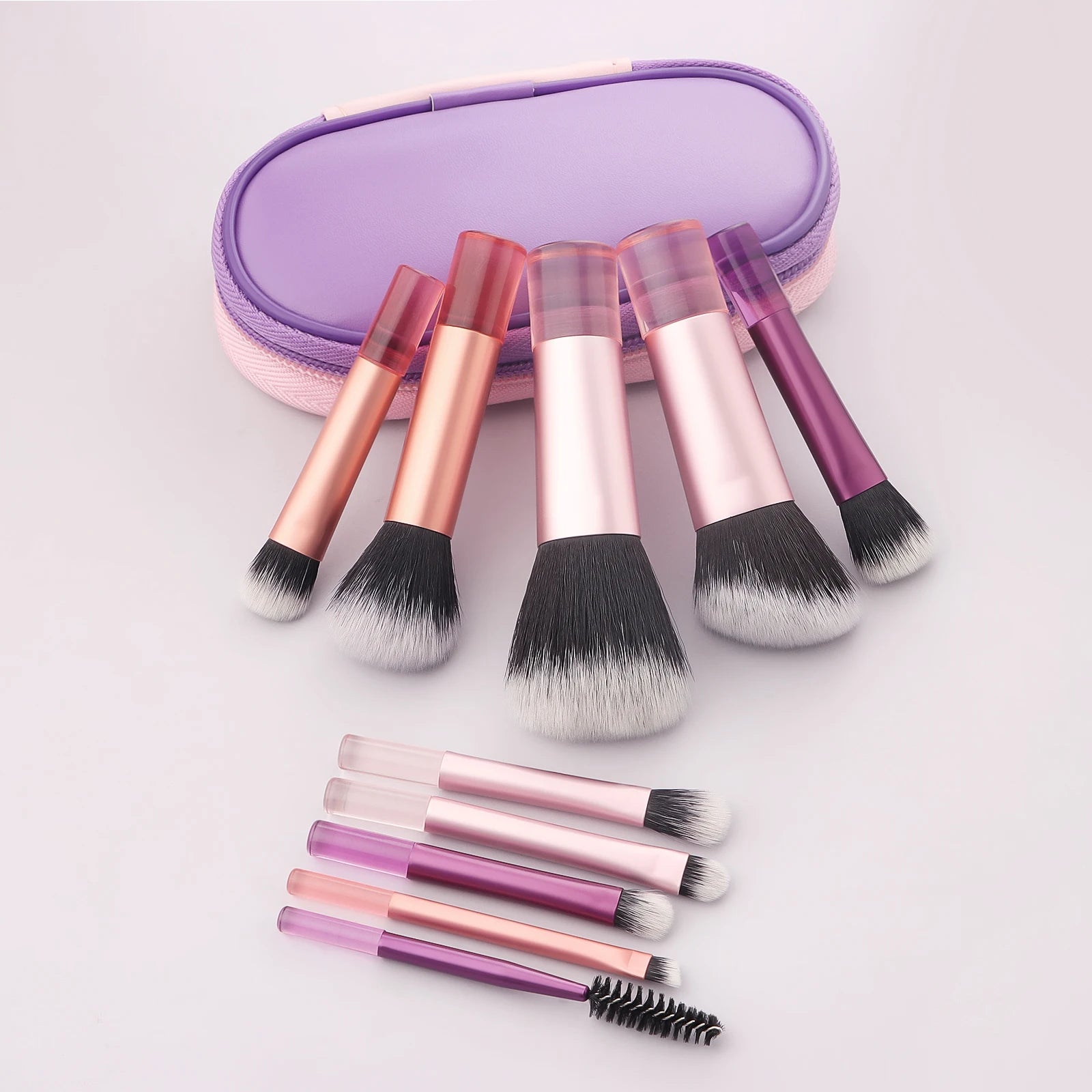Makeup Brush Sets,10pcs mini with bag multifunctional