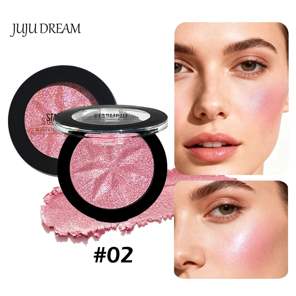 3 Color Matte Blush Palette Long Lasting Natural Contouring Makeup Perfect Holiday Christmas Gift