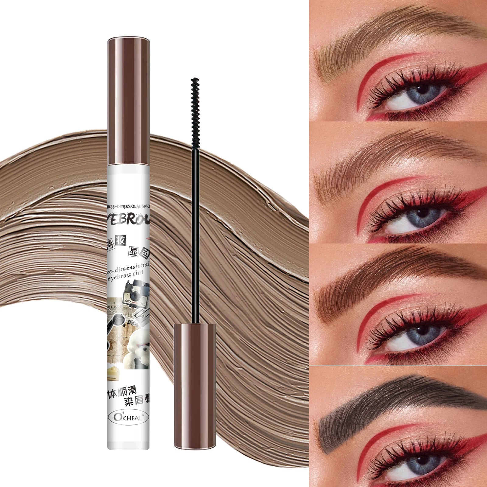 Makeup display body eyebrow dye, waterproof and sweat proof, smooth and not easily smudged, creating a natural makeup effect