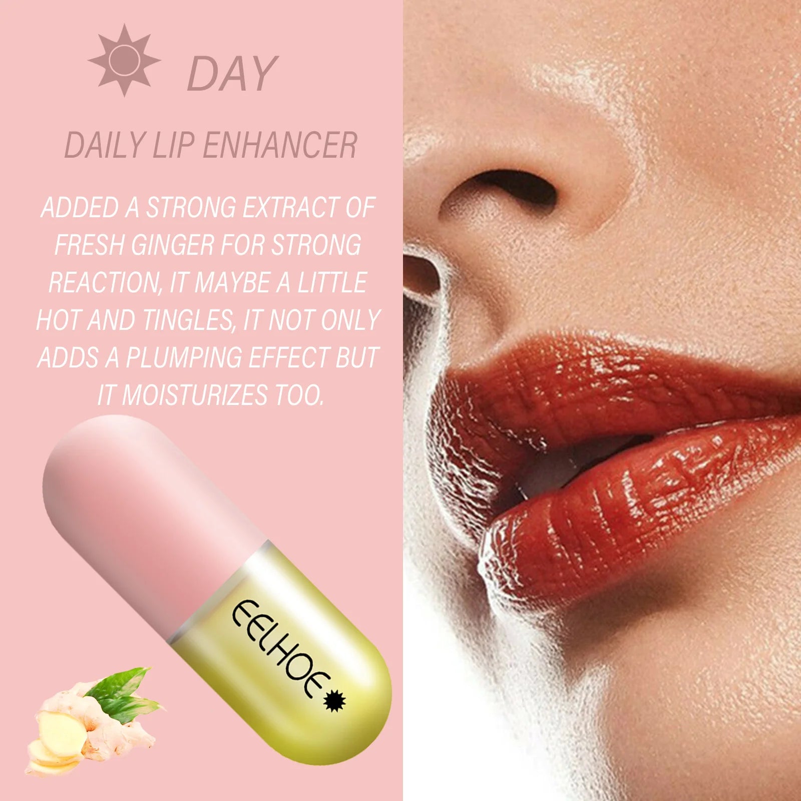 Lip Plumper Serum, Volumizing & Moisturizing Lip Treatment to Reduce Fine Lines, Anti-Drying & Repair Balm for Sexy, Fuller Lips