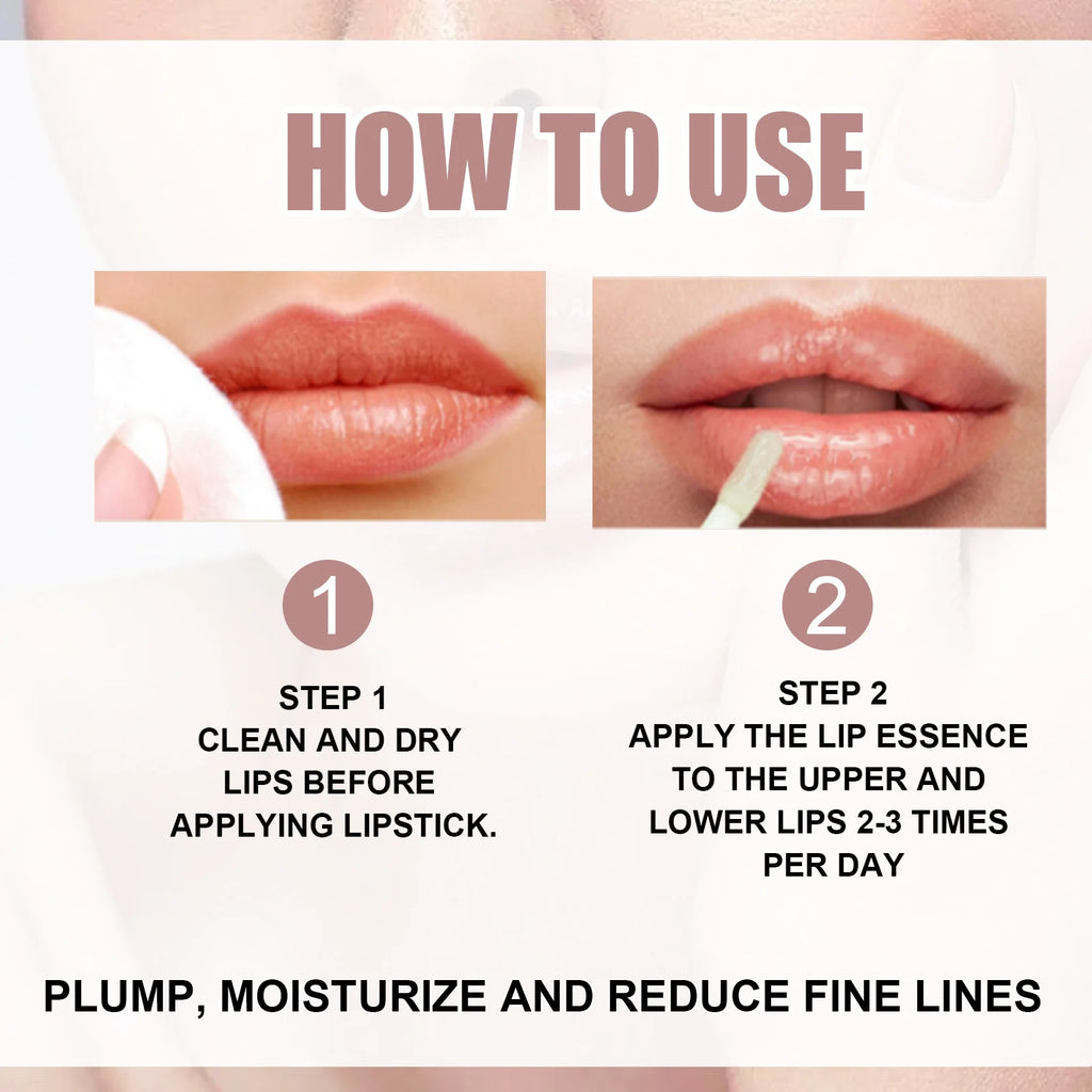 Lip Plumper Serum, Volumizing & Moisturizing Lip Treatment to Reduce Fine Lines, Anti-Drying & Repair Balm for Sexy, Fuller Lips