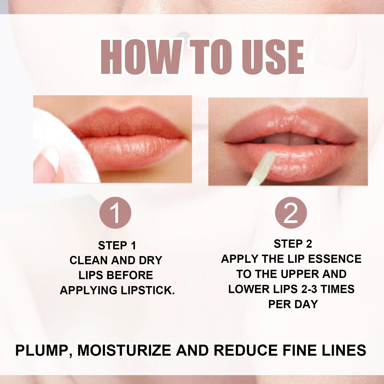 Lip Plumper Serum, Volumizing & Moisturizing Lip Treatment to Reduce Fine Lines, Anti-Drying & Repair Balm for Sexy, Fuller Lips