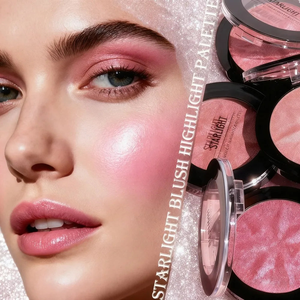 3 Color Matte Blush Palette Long Lasting Natural Contouring Makeup Perfect Holiday Christmas Gift