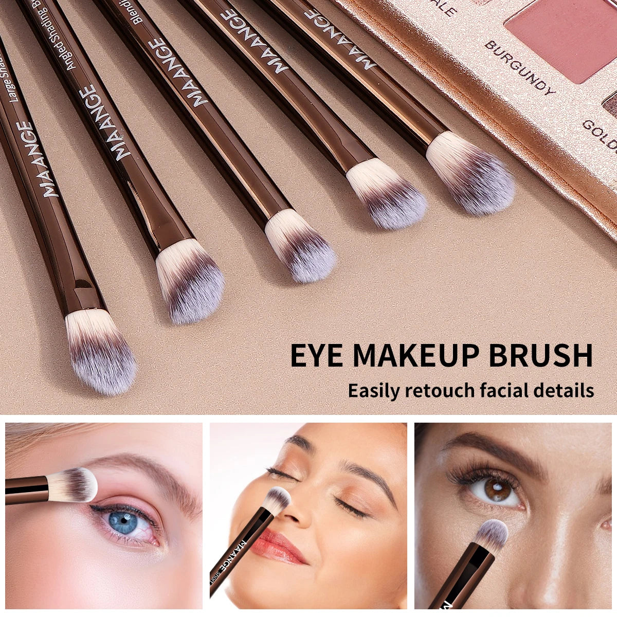 13pcs Makeup Brush Set Foundation Concealer Powder Eyeshadow Blush Brush & Kabuki Blending Brush.