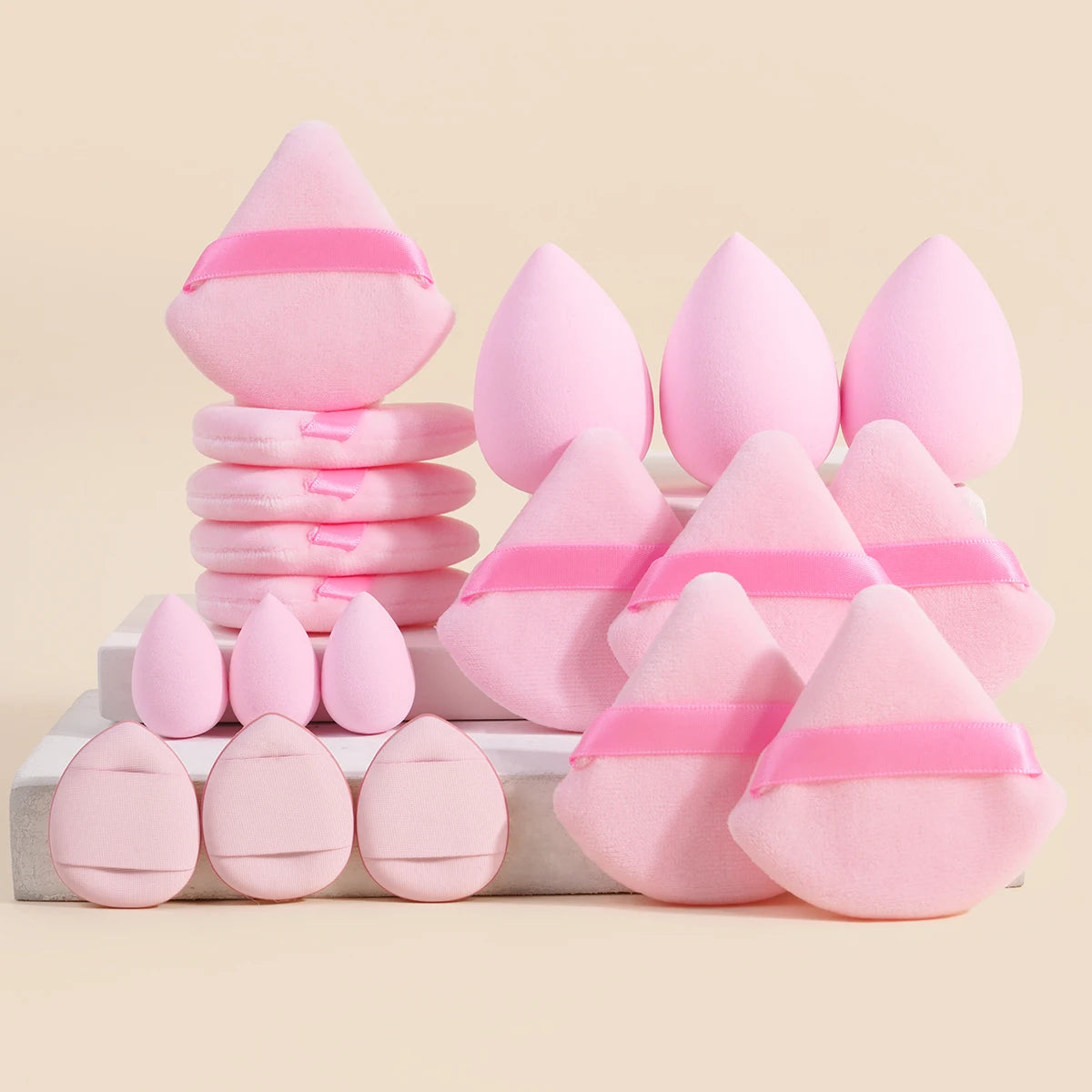 MAANGE 19pcs Makeup Sponge Blender And Triangle Puff