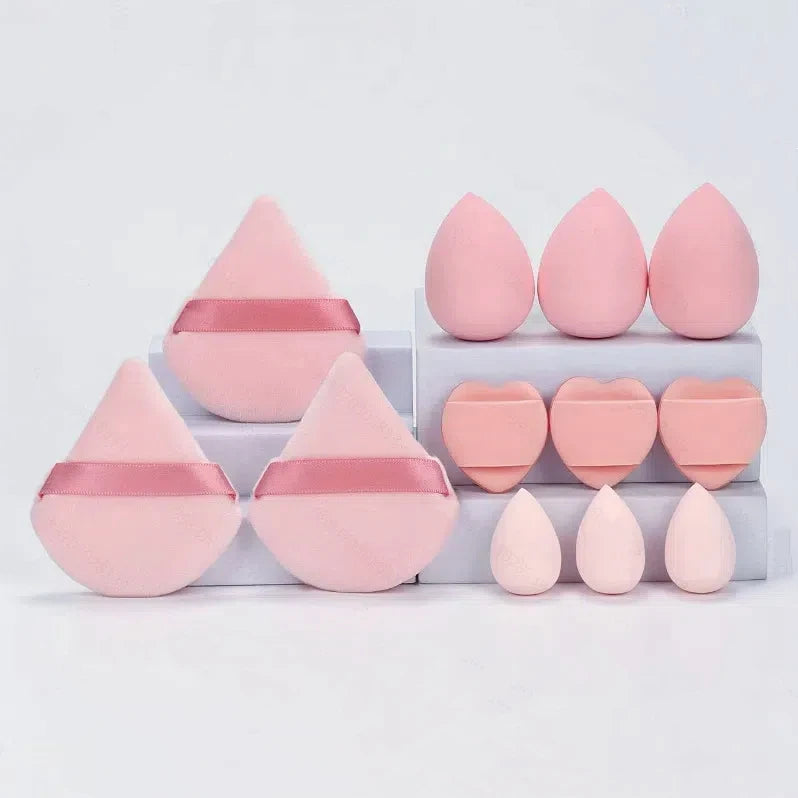 12pcs Makeup Sponge Set Essential for Beginners Cosmetic Easy to apply,Puff Set Makeup Foundation Sponge