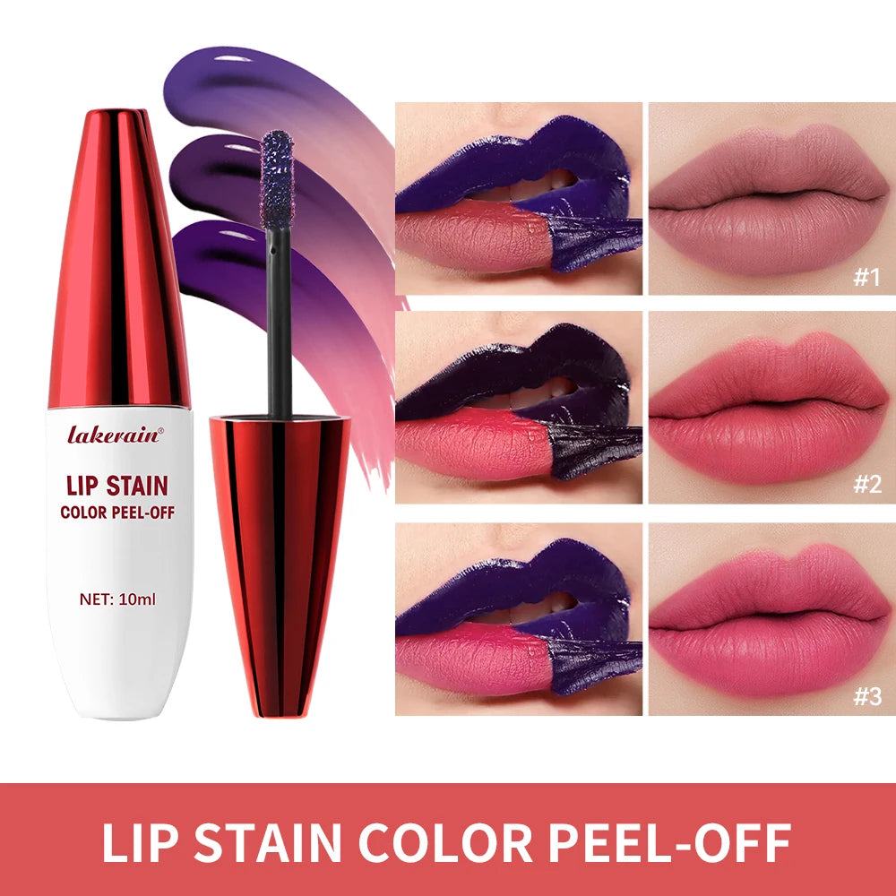 Lip Stain Peel Off 24 Hours Water Resistant Lipstick Makeup Liquid Lipstick Matte Lipstick for Lips Stick Free