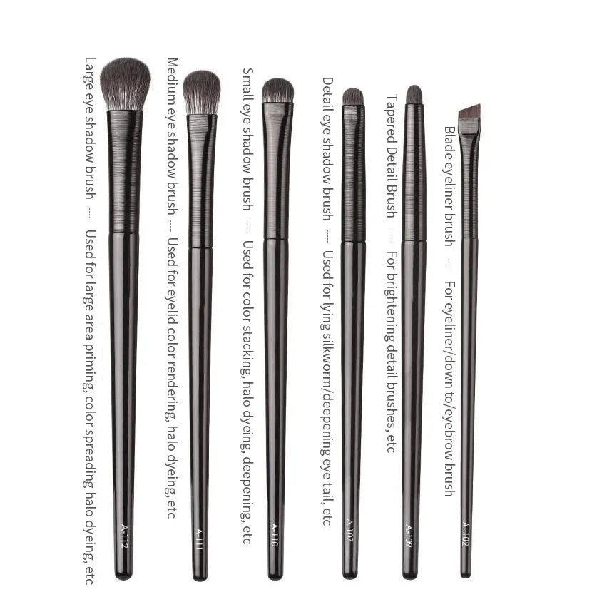 6PCS Makeup Brush Set Professional Soft Contouring Eyeshadow Eyeliner Eyebrow Brush Women Facial Beauty Cosmetic Tool