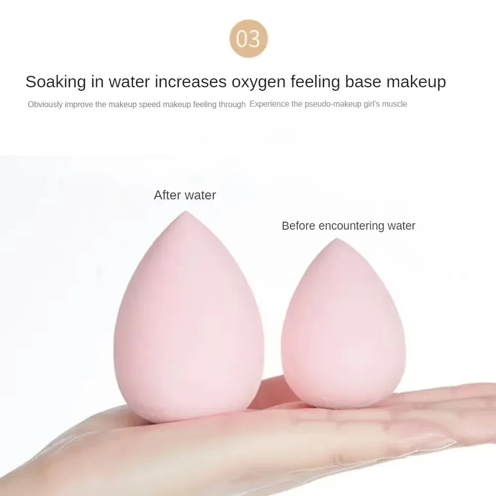 12pcs Soft All-Purpose Makeup Sponge Set Dry Wet Dual Use Beauty Tools Beauty Egg 4Types Powder Puff Foundation Sponges
