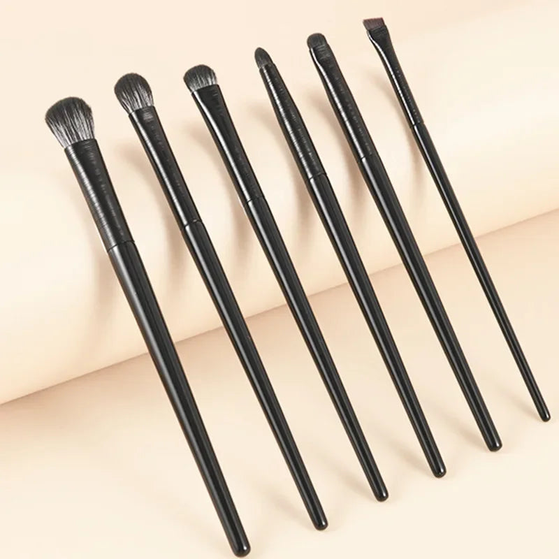 6PCS Makeup Brush Set Professional Soft Contouring Eyeshadow Eyeliner Eyebrow Brush Women Facial Beauty Cosmetic Tool