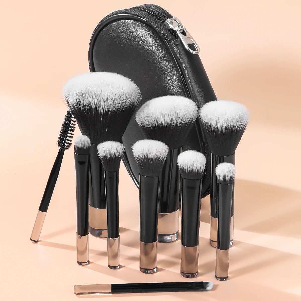 Makeup Brush Sets,10pcs mini with bag multifunctional